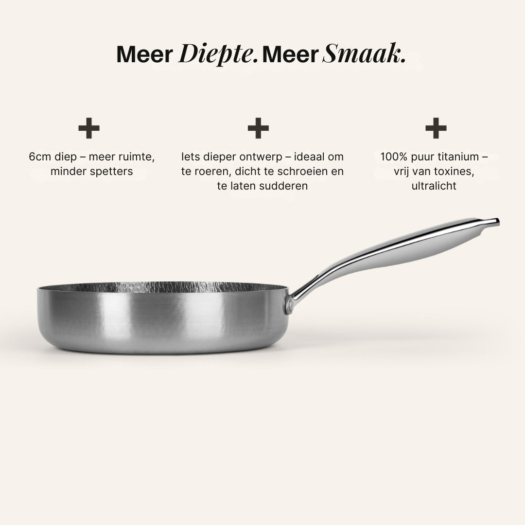 Titanium Hammered Cookware Set Pro