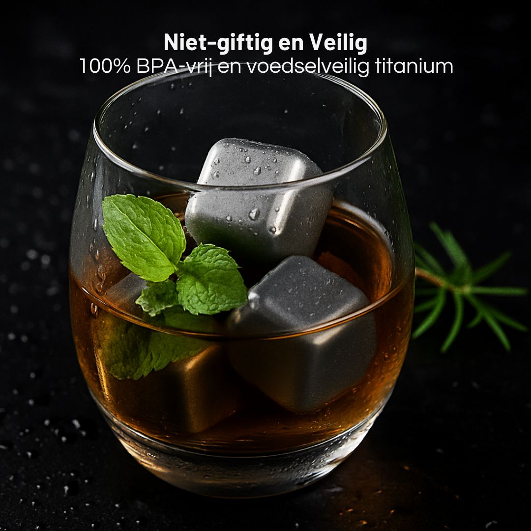 Titanium Ice Cubes for Drinks – Reusable | Nord Kitchen