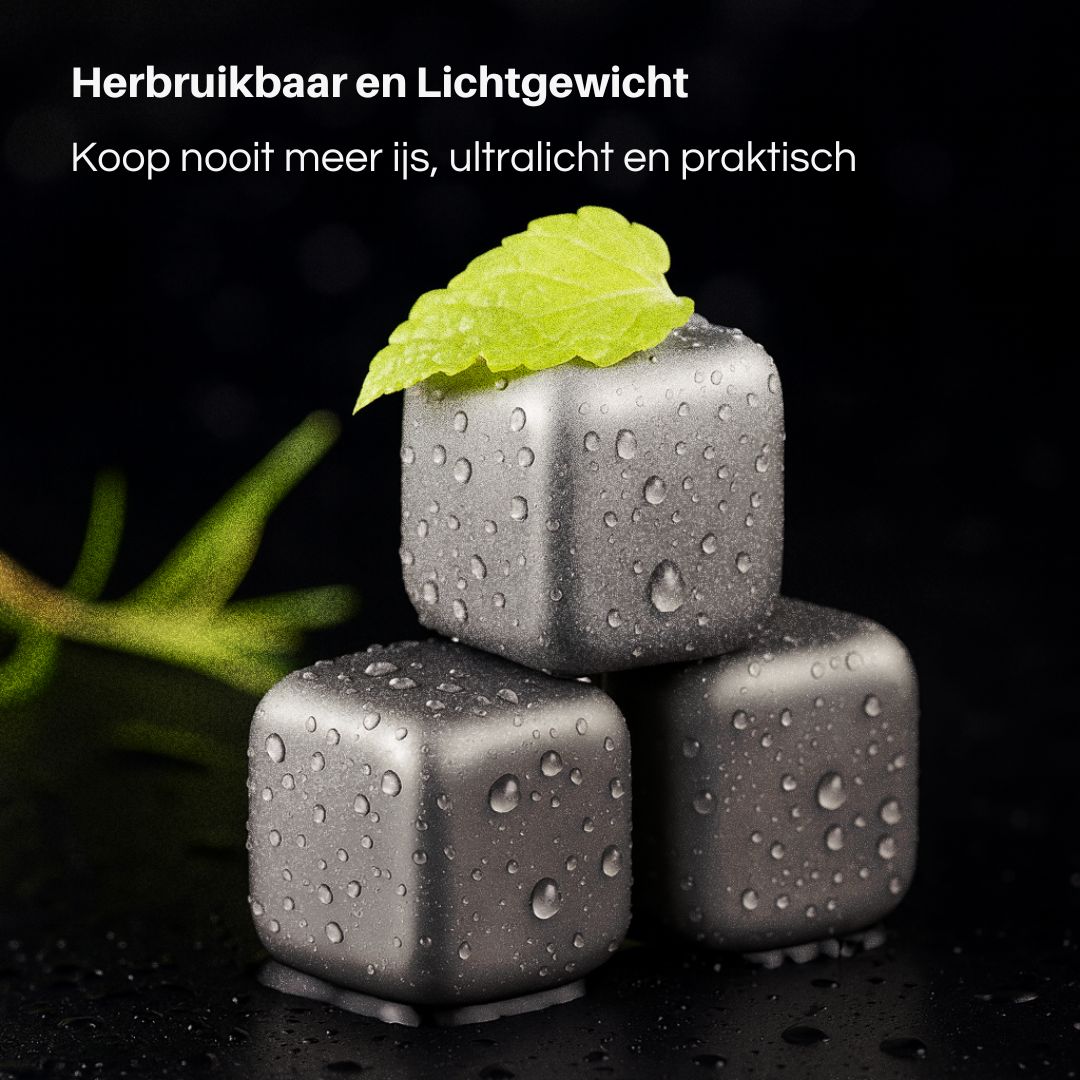 Titanium Ice Cubes for Drinks – Reusable | Nord Kitchen