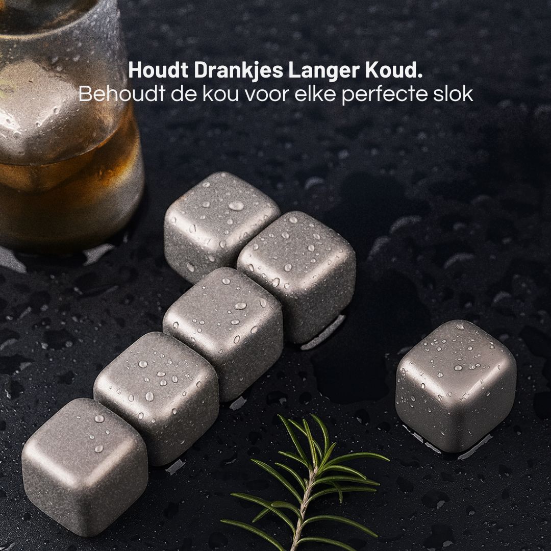 Titanium Ice Cubes for Drinks – Reusable | Nord Kitchen